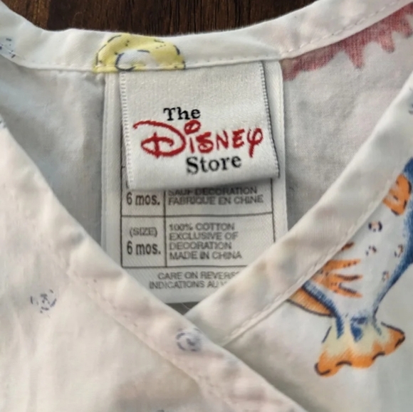 vintage Disney Store beachy style shirt/dress. Size 6 months - Picture 6 of 6